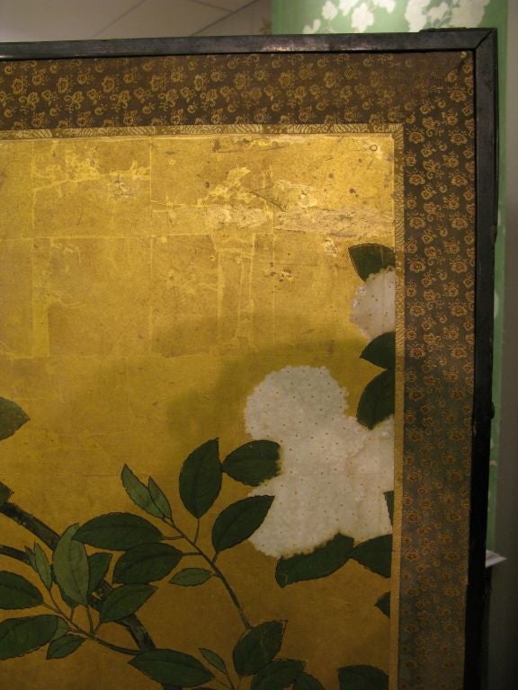 Antique Japanese Six-Panel Screen