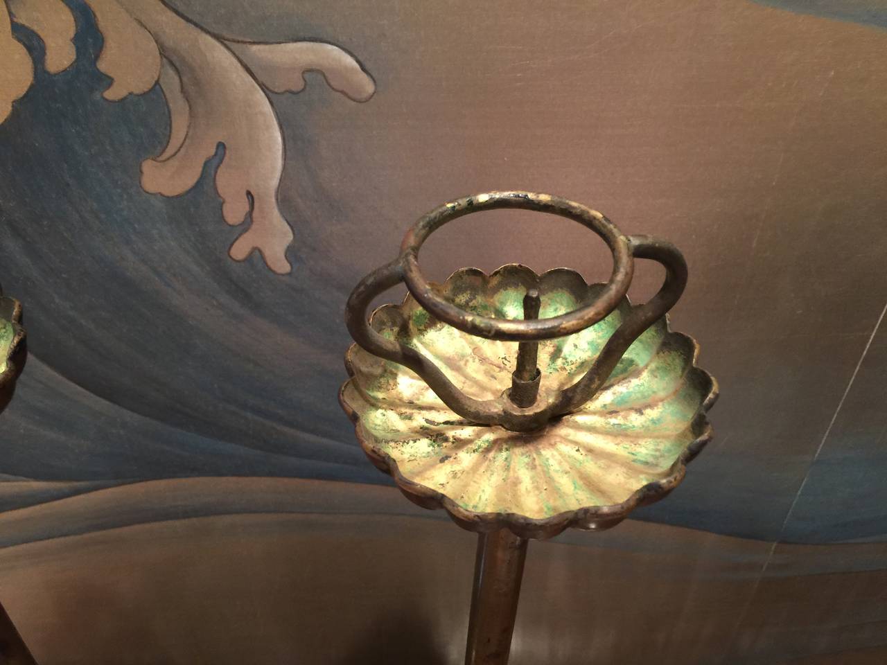 Antique japanese candlesticks