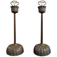 Japanese 19th Century Candle Stands