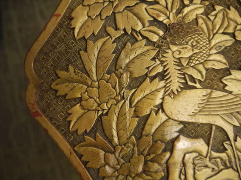 Carved and Gilded Lacquer Table 3