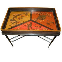 19th century Japanese lacquer tray table