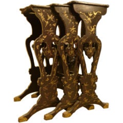 Set of Chinoiserie nesting tables