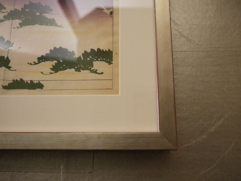 19th Century Antique Japanese Woodblock Print of Kimono Design For Sale