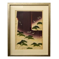 Antique Japanese woodblock print of Kimono Design 10