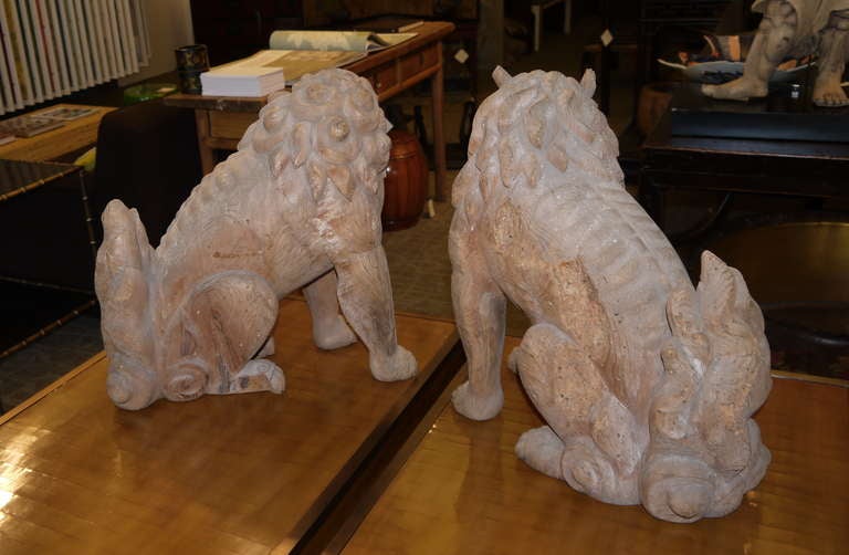 Japanese Wooden Sculpture Temple Guardians For Sale at 1stdibs