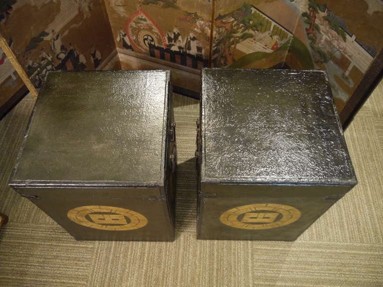 Pair of 19th c. Japanese Armor Boxes 1