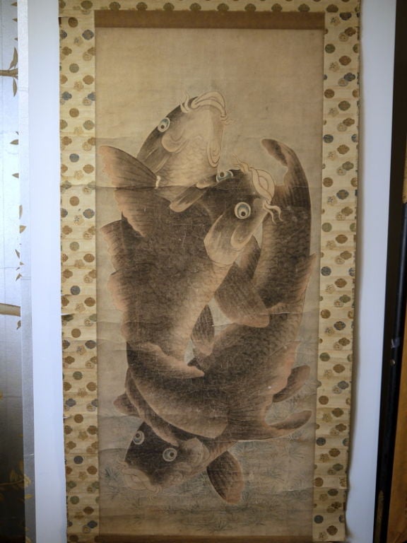 Japanese Carp Scroll