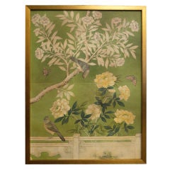 Framed Handpainted Chinese wallpaper