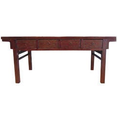 Antique Chinese Console with Drawers 8