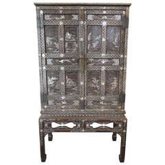 Antique Korean Cabinet with mother-of-pearl