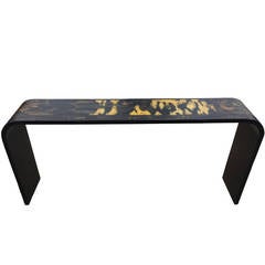 Chinese Waterfall Console Table