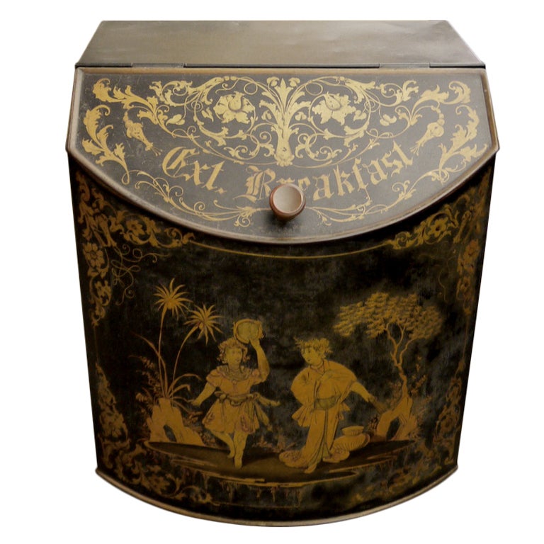 Large Chinoiserie Tea Tin