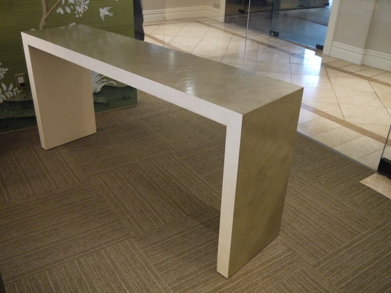 American Gracie Lacquer Waterfall Table