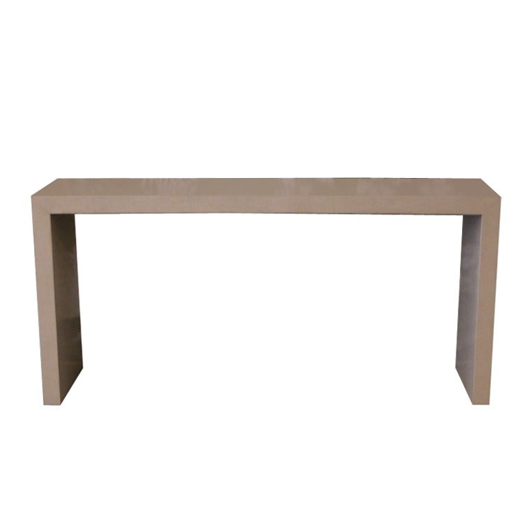 Gracie Lacquer Waterfall Table