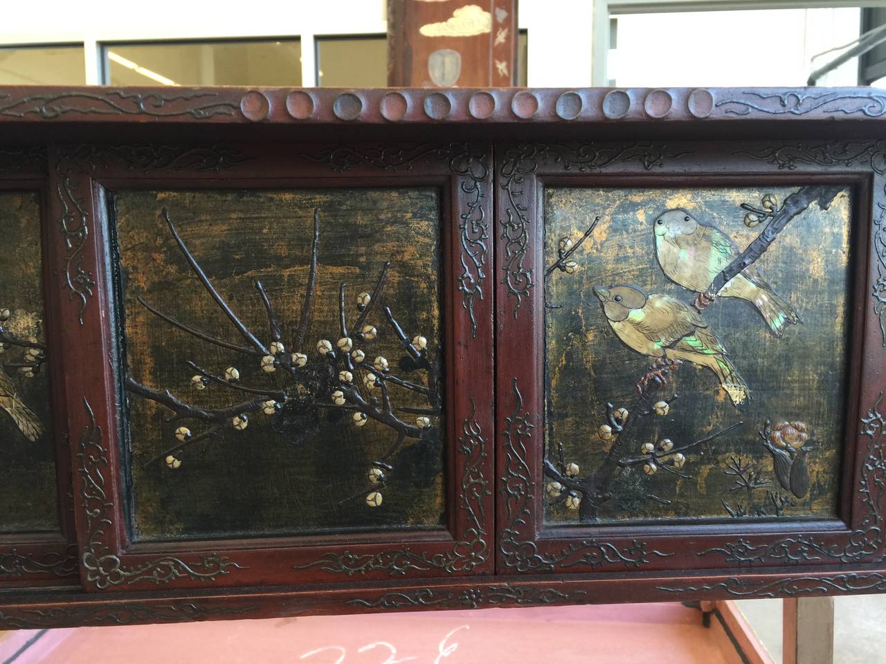 Lacquered 19th Century Japanese Cabinet For Sale