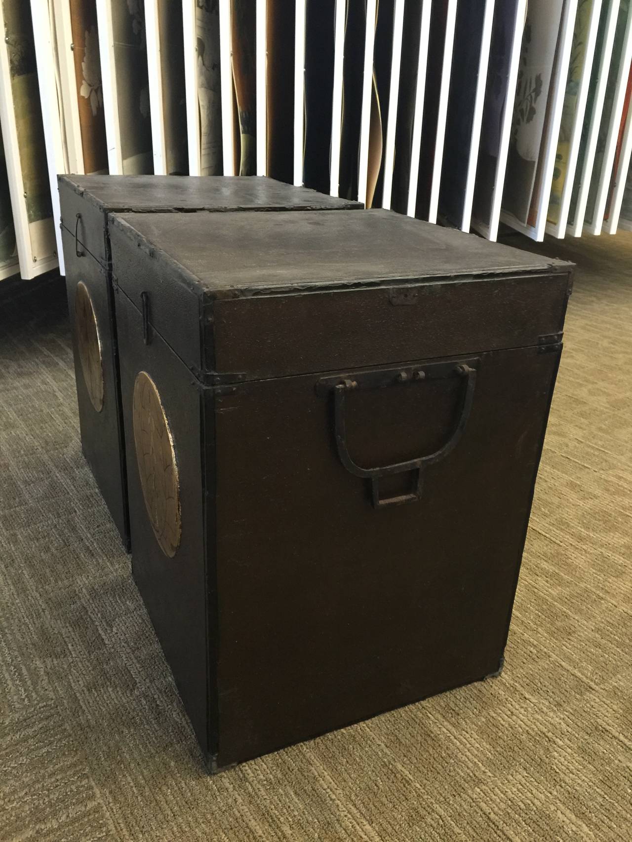 Pair of Japanese Samurai Armor Boxes In Good Condition In New York, NY