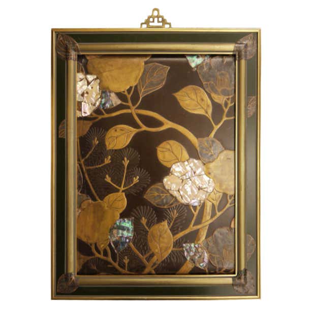 Japanese Lacquer Panel at 1stDibs
