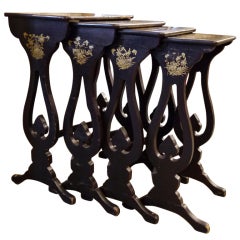 Fine Set of Four Chinese Nesting Tables