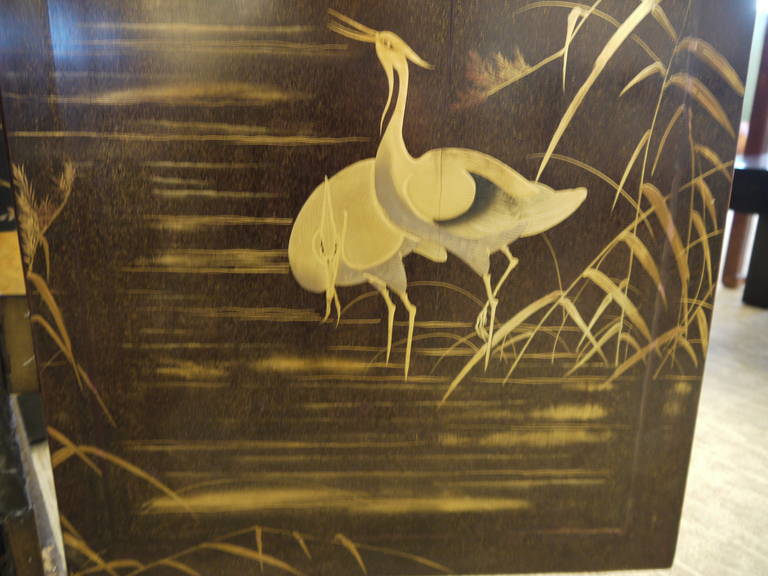 Dramatic Japanese Lacquer Cabinet 5
