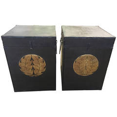 Pair of Japanese Samurai Armor Boxes