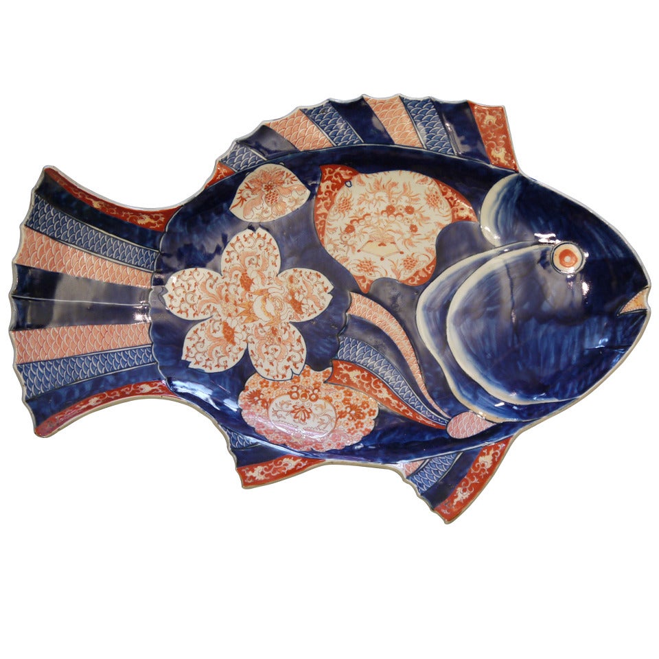 Large Imari Fish Platter