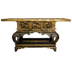Japanese Gilt Altar Table