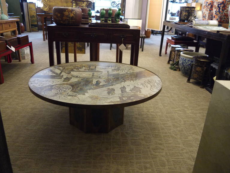 Large Philip and Kelvin Laverne Coffee Table In Good Condition In New York, NY