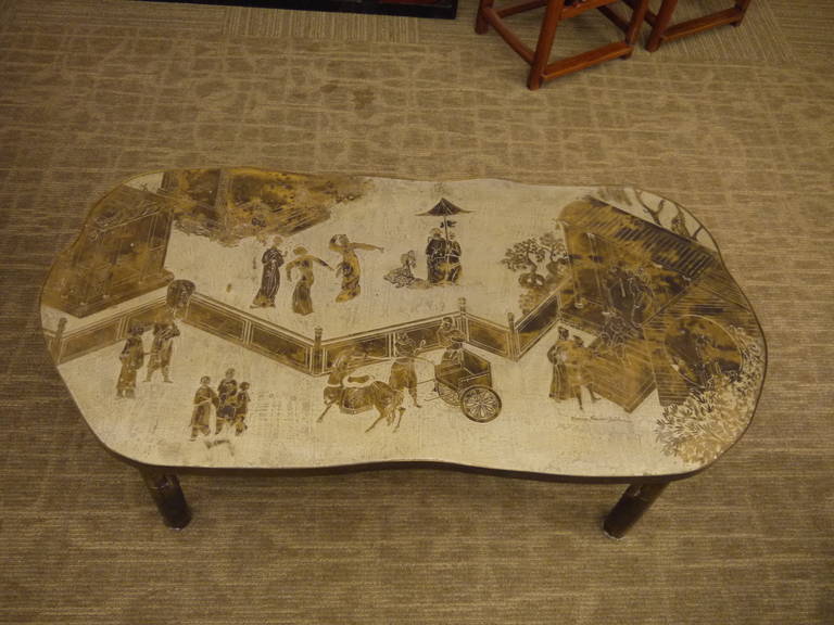 American LaVerne Chinoiserie Coffee Table