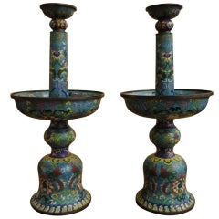 Pair of Chinese Candlesticks