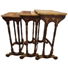 Set of Chinoiserie Nesting Tables 1
