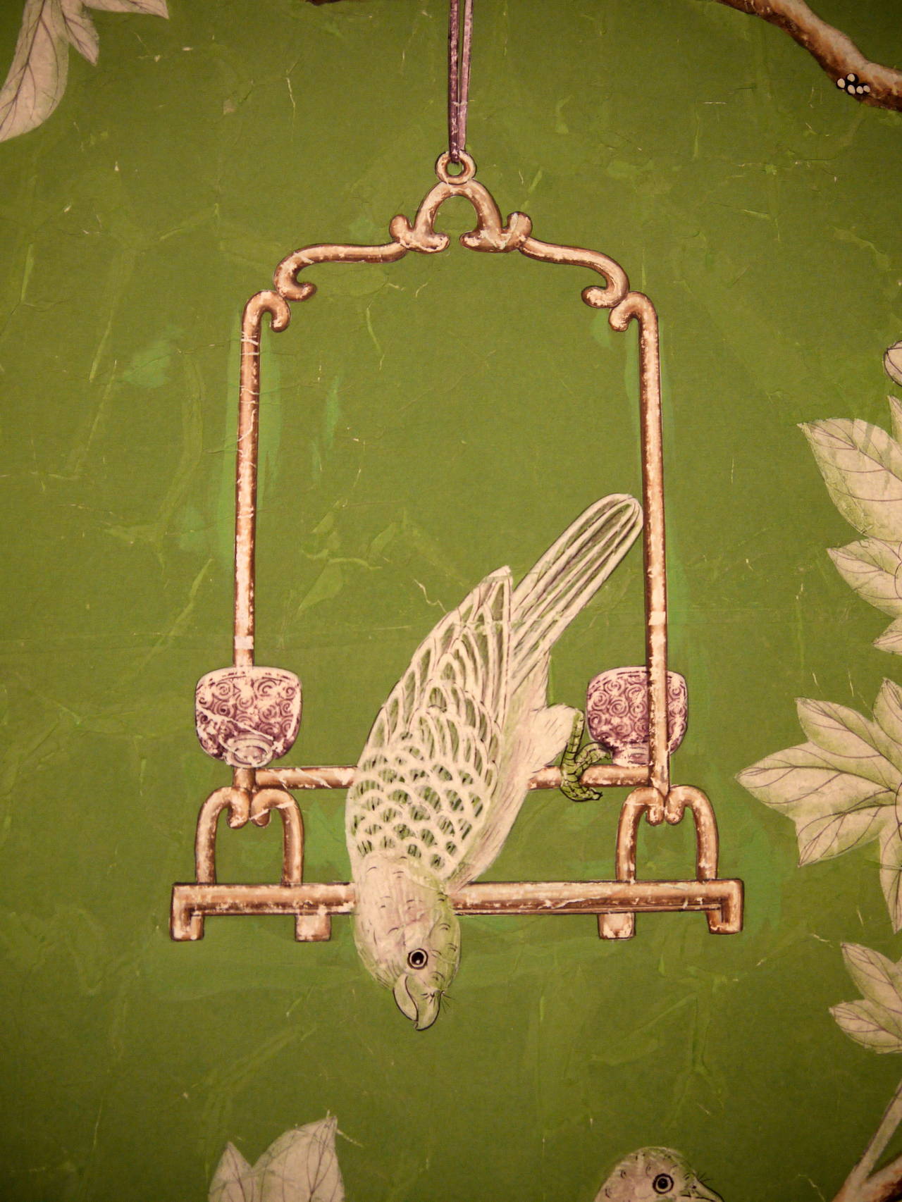 Gracie Handpainted Chinese Wallpaper Screen 3