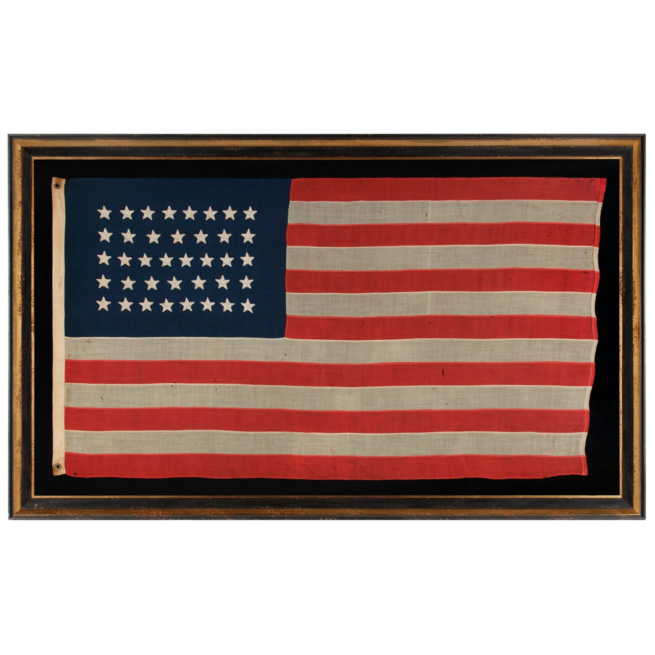 38-Star Flag with Hand-Sewn Stars, Colorado Statehood