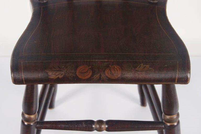20th Century Antique Paint Decorated Chairs, Pennsylvania, 1845-66, Set of 6