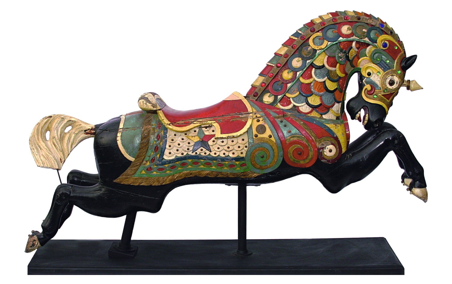 Armored Carousel Horse made by C.W. Parker in Leavenworth, Kansas circa 1915