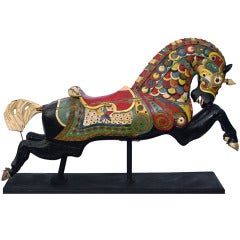 Armored Carousel Horse made by C.W. Parker in Leavenworth, Kansas circa 1915