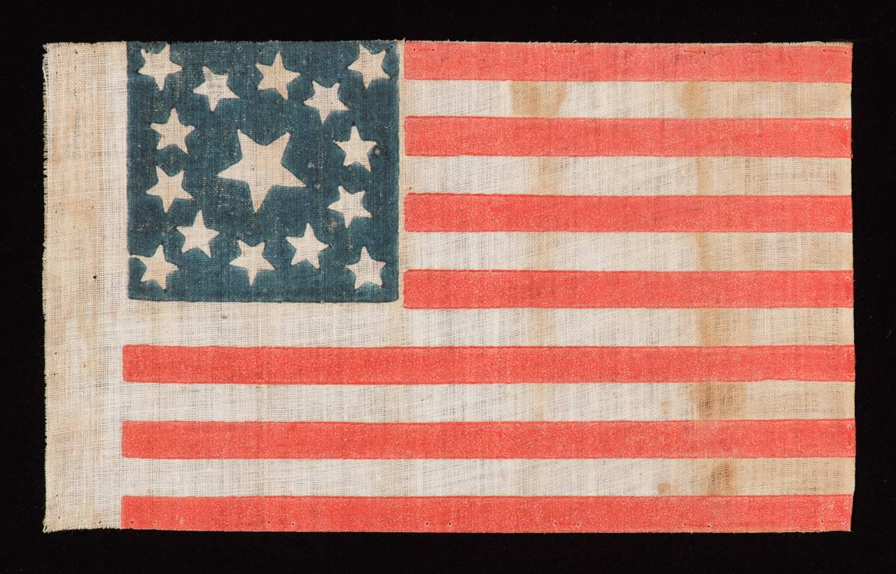 15 Star Flag, Made either to Celebrate Kentucky Statehood or Celebrate the South In Good Condition In York County, PA