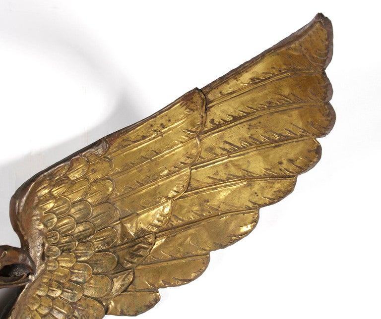 19th Century Large and Impressive Antique Molded Copper Eagle, New York City, 1890s