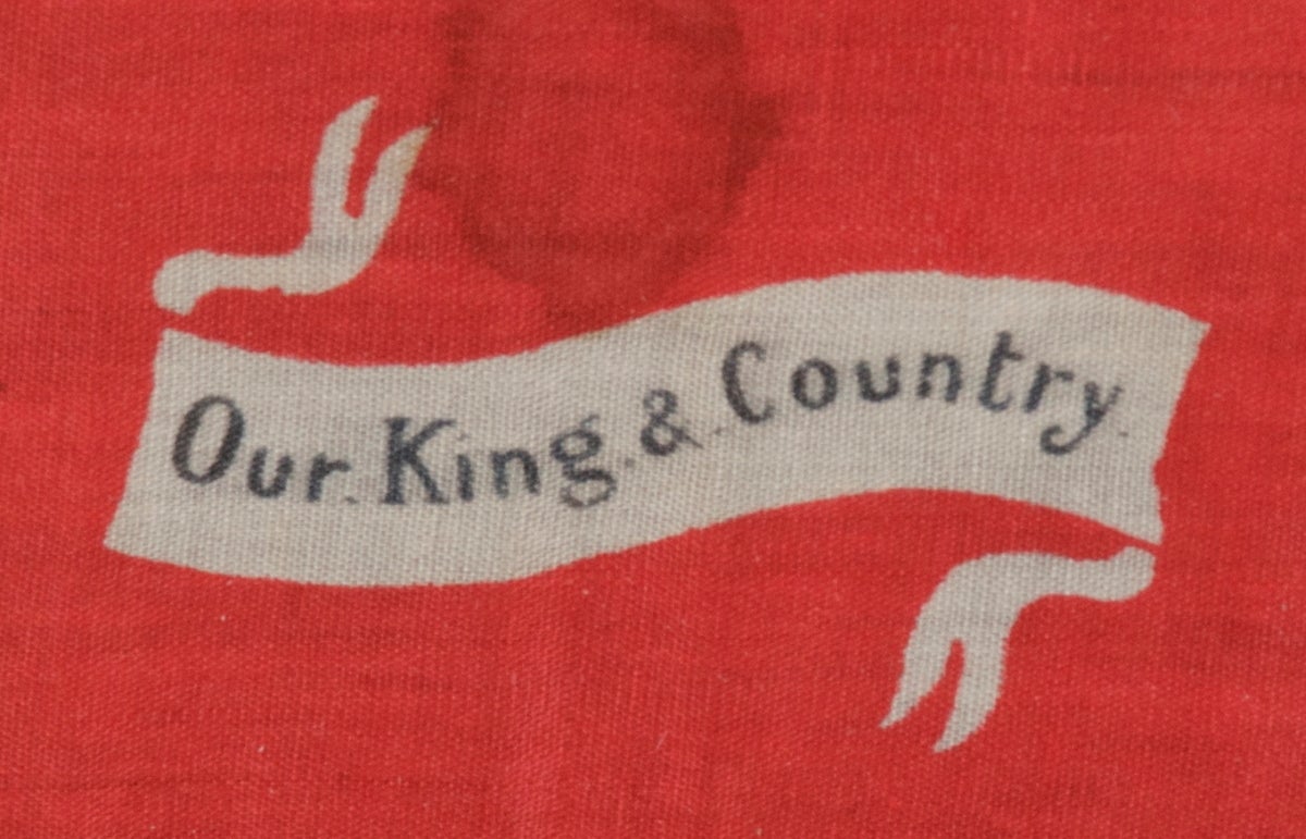 Early 20th Century British Union Jack Kerchief, Printed on Silk