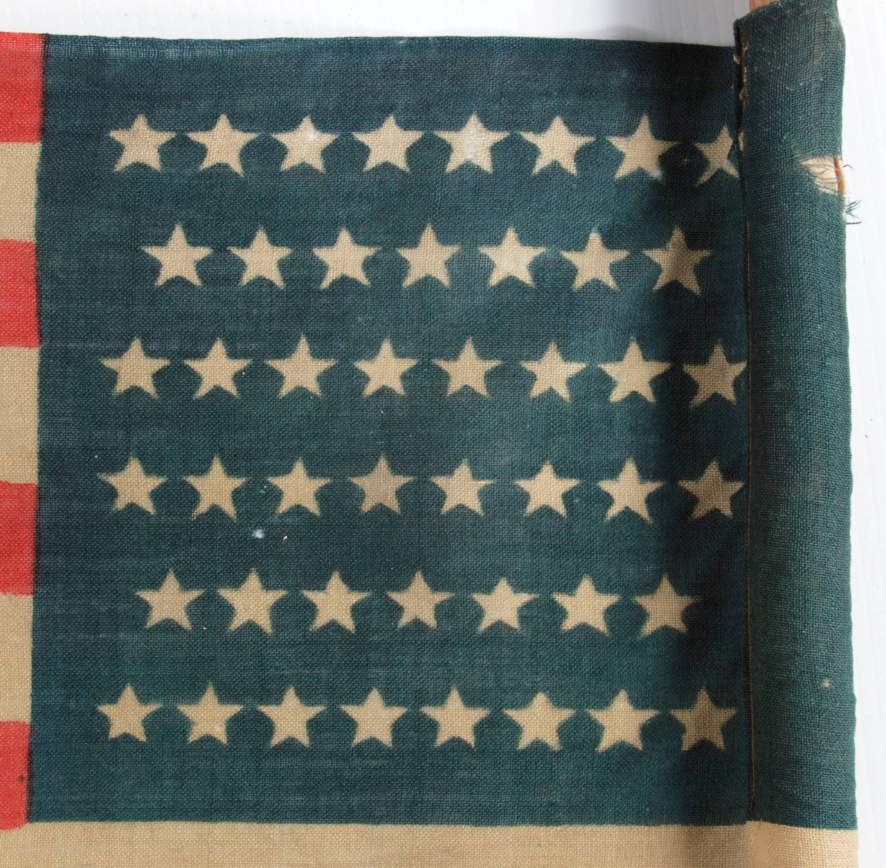 American Classical 46 Star U.S Military Camp Color, Press-Dyed Wool Flag
