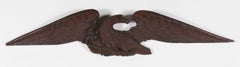 Antique Expertly Carved, Solid Walnut, American Eagle w/ Exceptional Surface, 1830-1860