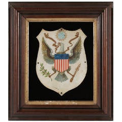 Patriotic Painting on Copper with the Primary Elements of the Great Seal