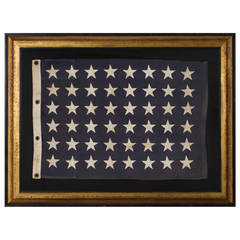 48 Star U.S Navy Jack Made at Mare Island, California Headquarters