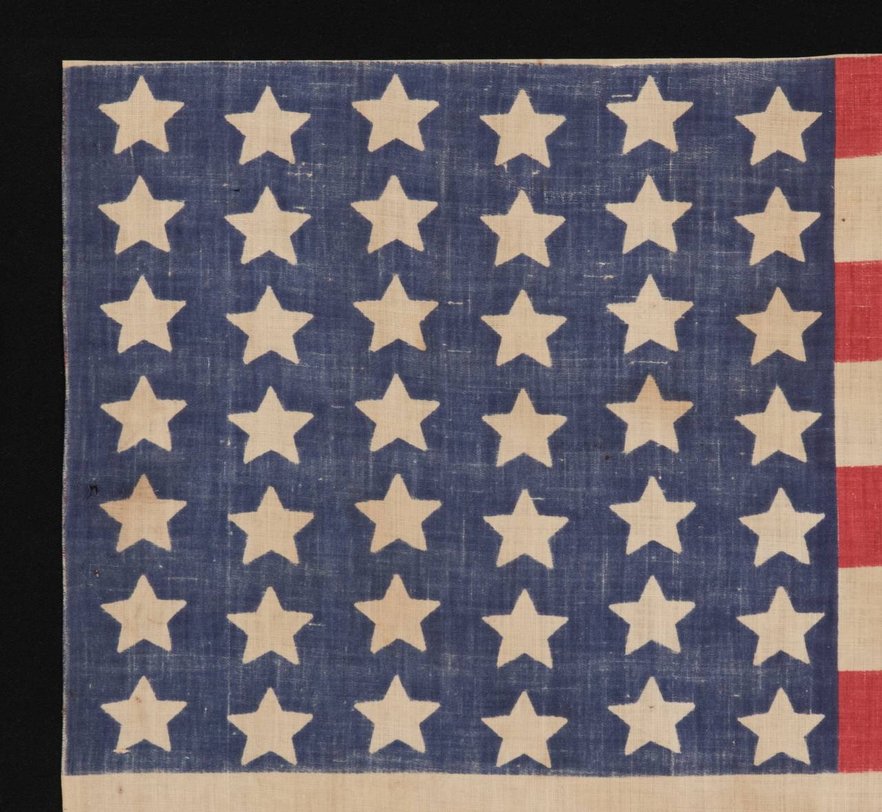 42-Star Flag with Stars in a Wave Configuration of Lineal Columns In Good Condition In York County, PA