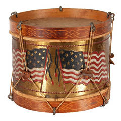 Used Patriotic American Toy Drum