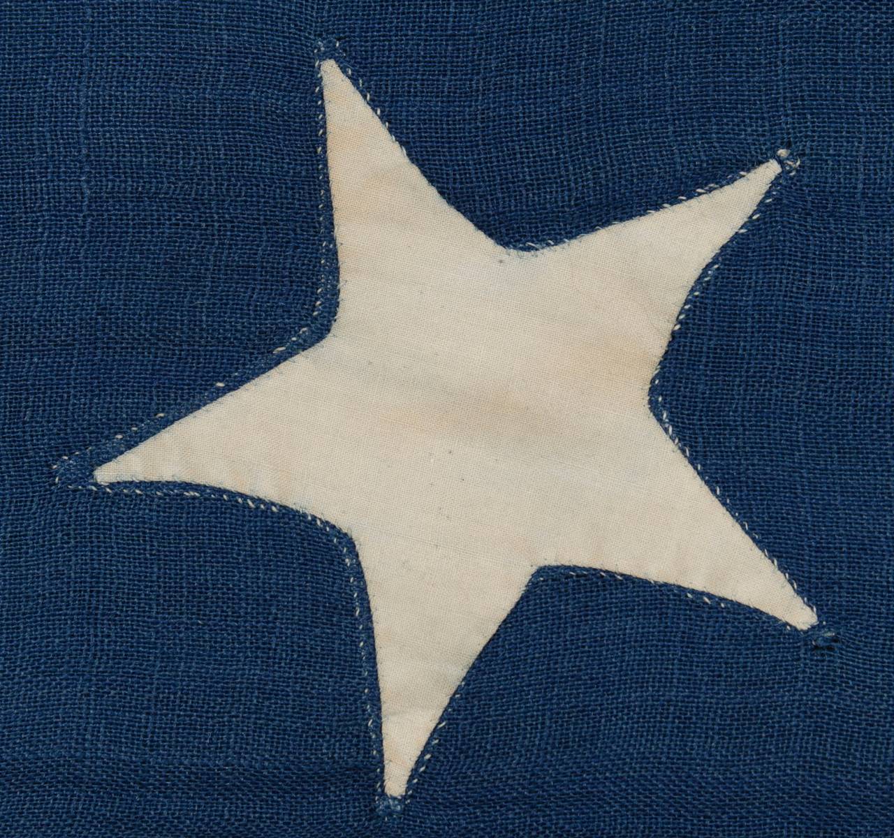 Early 13 Star Ship's Flag with Oval Variation of the Third Maryland Pattern 1