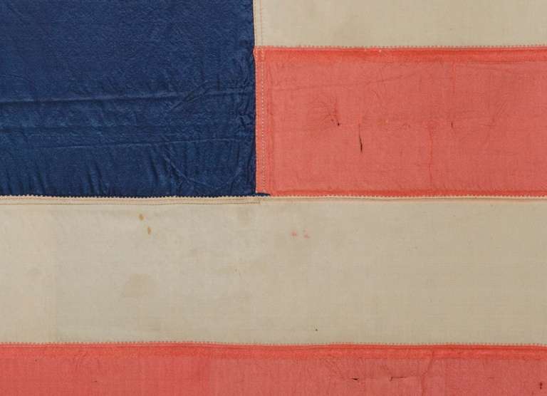 Silk American Militia Flag with 33 Gilt-painted Stars in a Great Star Pattern, 1859-61 1