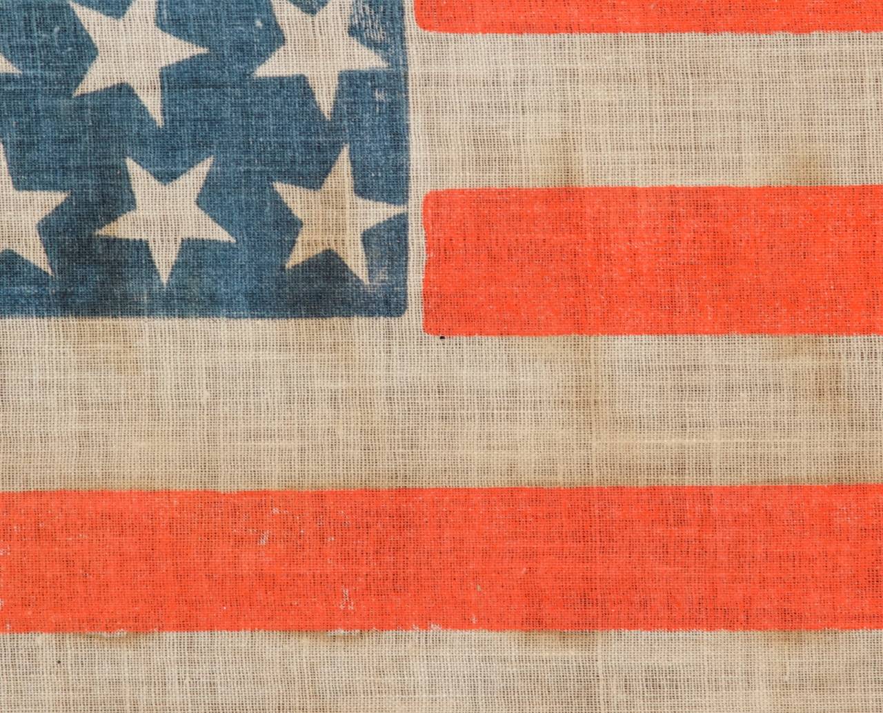 Late 19th Century 38-Star, Colorado Statehood Antique American Flag