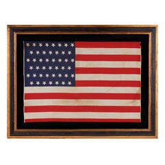 Antique 45 Star Flag With Upside-Down Stars