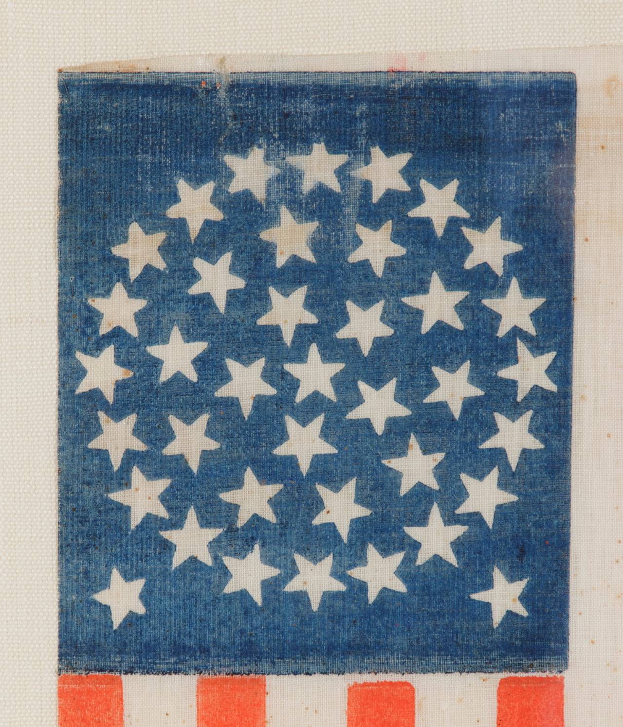 38 Star Flag In a Medallion Configuration With 2 Outliers In Good Condition In York County, PA