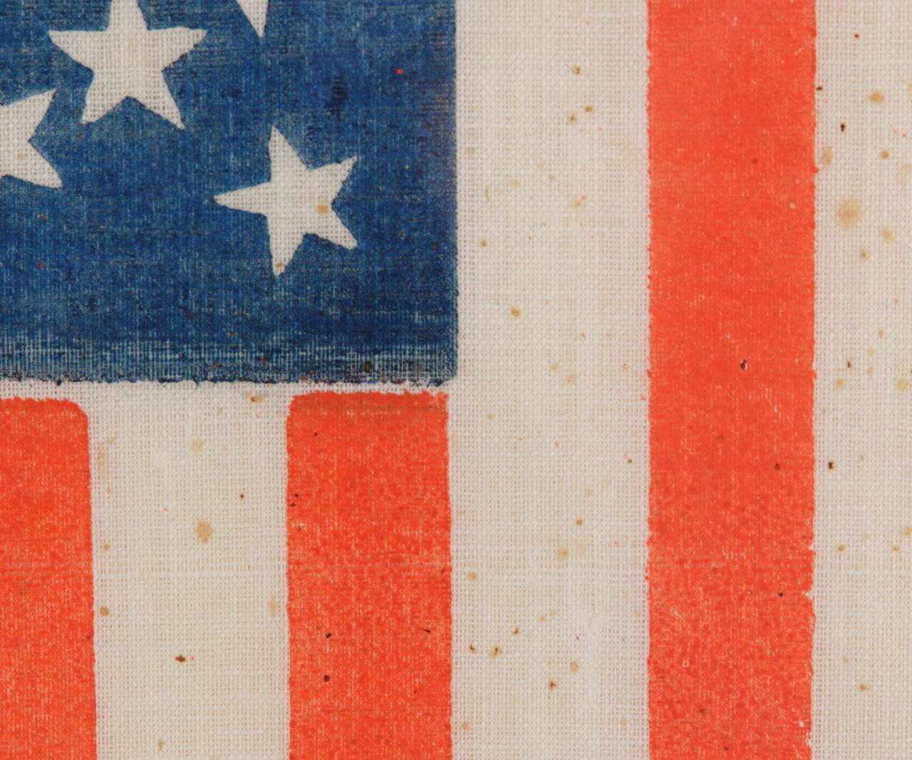 Late 19th Century 38 Star Flag In a Medallion Configuration With 2 Outliers